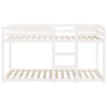Casa si Gradina - Mobilier - Paturi si accesorii - Paturi - Pat supraetajat, alb, 80x200 cm, lemn masiv de pin - Infinity.ro