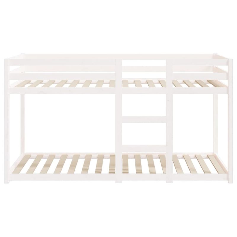 Casa si Gradina - Mobilier - Paturi si accesorii - Paturi - Pat supraetajat, alb, 80x200 cm, lemn masiv de pin - Infinity.ro