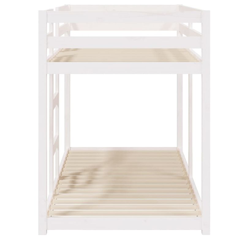 Casa si Gradina - Mobilier - Paturi si accesorii - Paturi - Pat supraetajat, alb, 80x200 cm, lemn masiv de pin - Infinity.ro