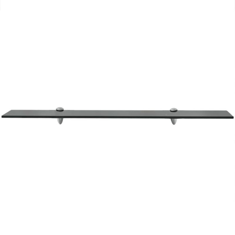 Casa si Gradina - Mobilier - Biblioteci si rafturi - Rafturi - Rafturi suspendate, 2 buc., 80 x 10 cm, sticla, 8 mm, negru - Infinity.ro