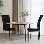 Casa si Gradina - Mobilier - Scaune si fotolii - Scaune - Scaune de bucatarie, 2 buc., negru, catifea - Infinity.ro