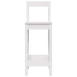 Casa si Gradina - Mobilier - Scaune si fotolii - Scaune - Scaune de bar, 2 buc., alb,40x41,5x112 cm, lemn masiv de pin - Infinity.ro