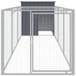 Petshop - Accesorii petshop - Culcusuri si custi - Tarcuri si colivii - Cusca caine cu tarc antracit 110x405x110 cm otel galvanizat - Infinity.ro