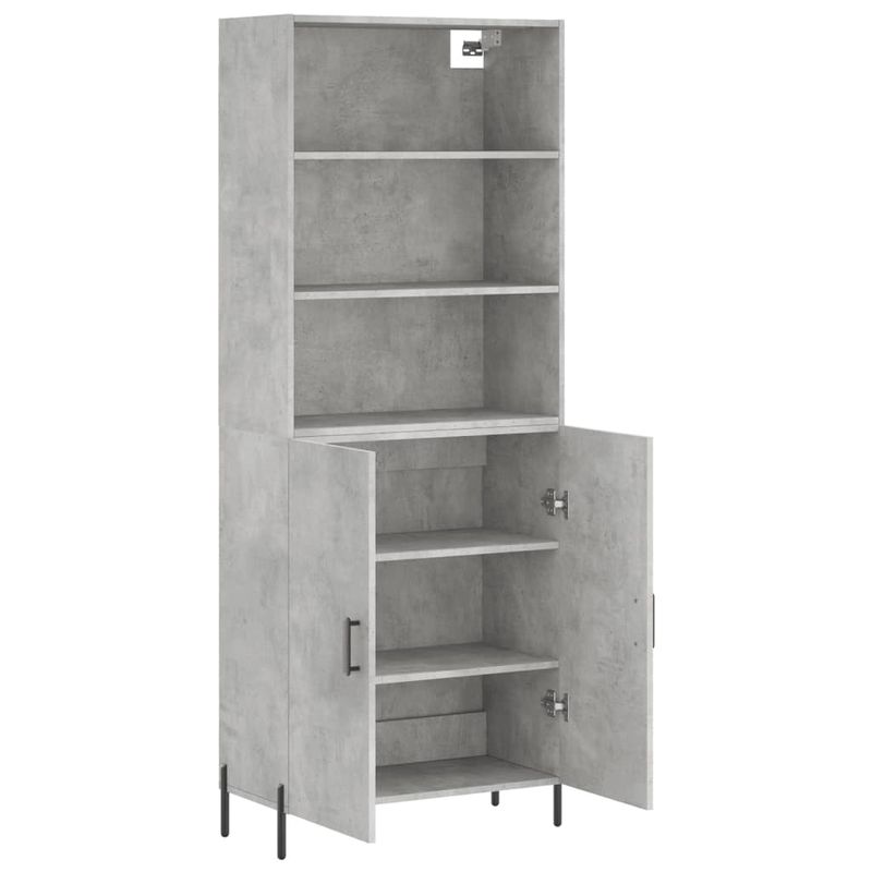 Casa si Gradina - Mobilier - Comode si corpuri - Corpuri bucatarie - Dulap inalt, gri beton, 69,5x34x180, lemn compozit - Infinity.ro