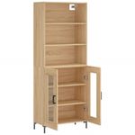 Casa si Gradina - Mobilier - Comode si corpuri - Comode - Dulap inalt, stejar sonoma, 69,5x34x180 cm, lemn compozit - Infinity.ro