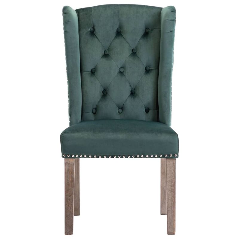 Casa si Gradina - Mobilier - Scaune si fotolii - Scaune - Scaune de sufragerie, 2 buc., verde inchis, catifea - Infinity.ro