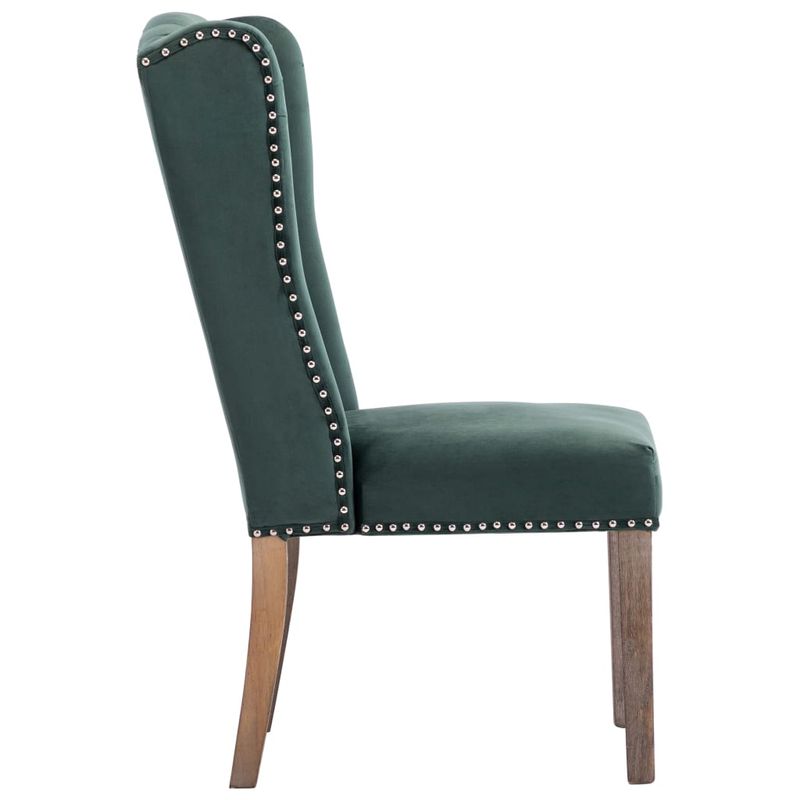 Casa si Gradina - Mobilier - Scaune si fotolii - Scaune - Scaune de sufragerie, 2 buc., verde inchis, catifea - Infinity.ro
