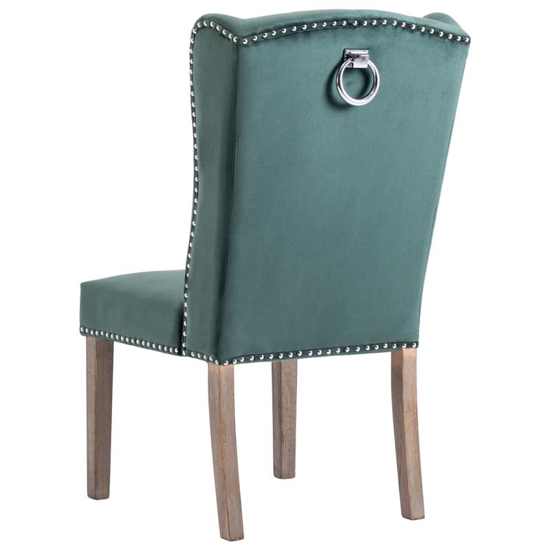 Casa si Gradina - Mobilier - Scaune si fotolii - Scaune - Scaune de sufragerie, 2 buc., verde inchis, catifea - Infinity.ro