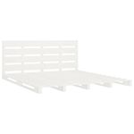 Casa si Gradina - Mobilier - Paturi si accesorii - Paturi - Cadru de pat Small Double, alb, 120x190 cm, lemn masiv pin - Infinity.ro
