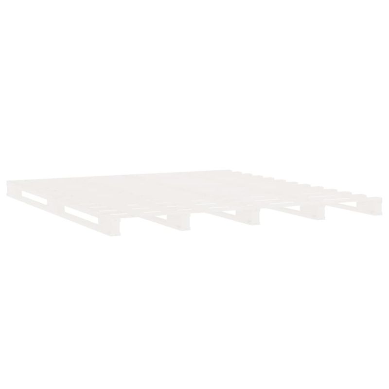 Casa si Gradina - Mobilier - Paturi si accesorii - Paturi - Cadru de pat Small Double, alb, 120x190 cm, lemn masiv pin - Infinity.ro