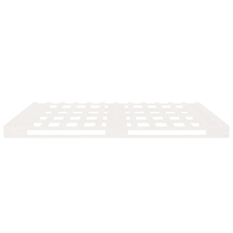 Casa si Gradina - Mobilier - Paturi si accesorii - Paturi - Cadru de pat Small Double, alb, 120x190 cm, lemn masiv pin - Infinity.ro