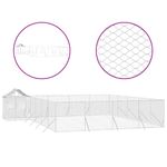Petshop - Accesorii petshop - Culcusuri si custi - Custi interior si exterior - Padoc exterior cu acoperis argintiu 10x8x2,5 m otel galvanizat - Infinity.ro
