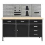 Casa si Gradina - Constructii - Scule de mana si unelte - Mese si bancuri de lucru - Banc de lucru cu patru panouri de perete - Infinity.ro