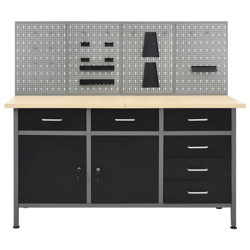 Casa si Gradina - Constructii - Scule de mana si unelte - Mese si bancuri de lucru - Banc de lucru cu patru panouri de perete - Infinity.ro