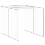 Petshop - Accesorii petshop - Culcusuri si custi - Custi interior si exterior - Cotet pui cu incinta gri deschis 165x863x181 cm otel galvanizat - Infinity.ro