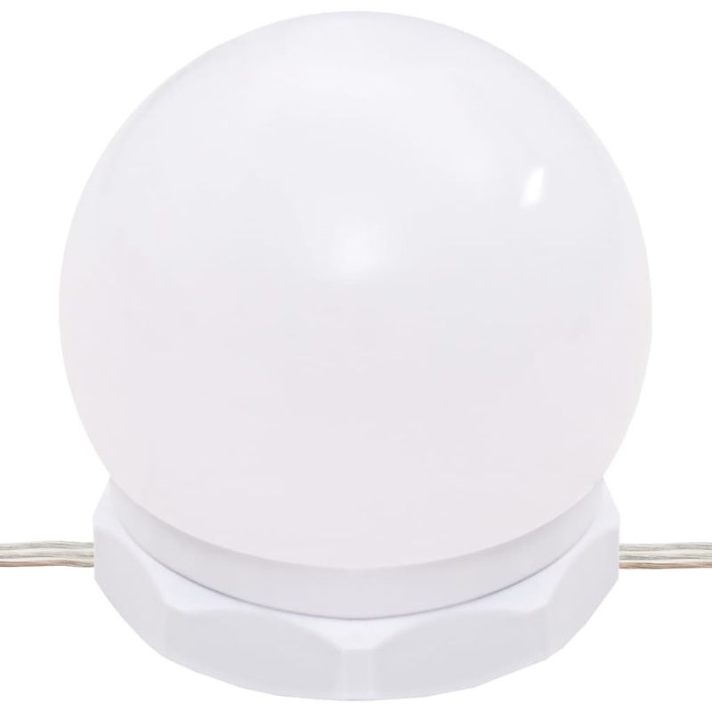 Casa si Gradina - Mobilier - Comode si corpuri - Masute de toaleta - Set masuta de toaleta cu LED, alb, lemn prelucrat - Infinity.ro