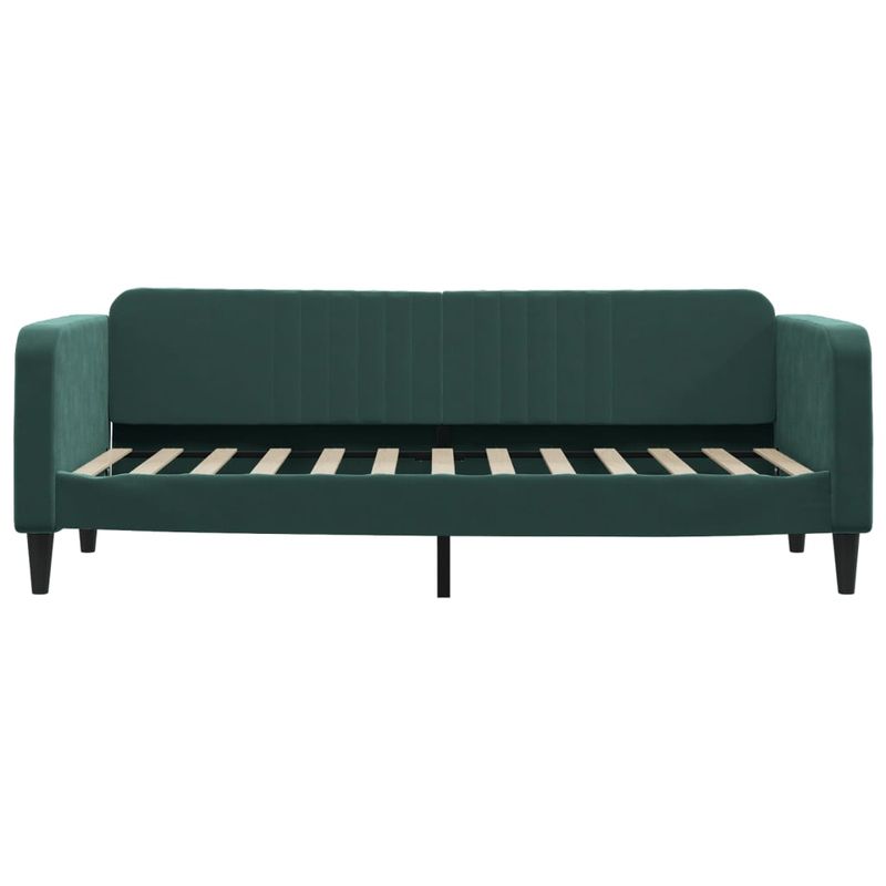 Casa si Gradina - Mobilier - Paturi si accesorii - Paturi - Cadru de pat, verde inchis, 80x200 cm, catifea - Infinity.ro