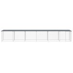 Petshop - Accesorii petshop - Culcusuri si custi - Custi interior si exterior - Cotet pui cu acoperis, antracit, 603x98x90 cm, otel galvanizat - Infinity.ro