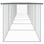 Petshop - Accesorii petshop - Culcusuri si custi - Custi interior si exterior - Cotet pui cu acoperis, antracit, 603x98x90 cm, otel galvanizat - Infinity.ro