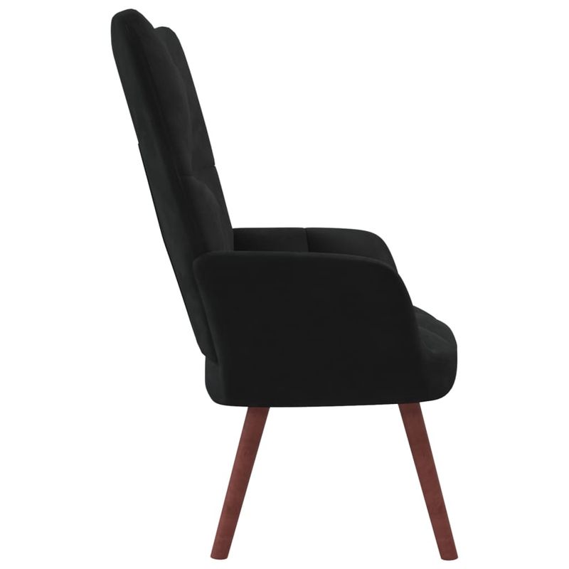 Casa si Gradina - Mobilier - Scaune si fotolii - Fotolii - Fotoliu de relaxare, negru, catifea - Infinity.ro