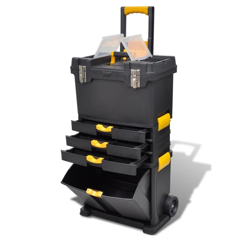 Casa si Gradina - Constructii - Depozitare, transport si protectie - Organizatoare si cutii scule - Carucior pentru scule, lada de scule portabila, cu roti - Infinity.ro