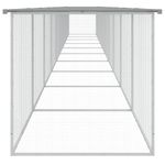 Petshop - Accesorii petshop - Culcusuri si custi - Custi interior si exterior - Cotet pui cu acoperis gri deschis 1003x98x90 cm otel galvanizat - Infinity.ro