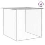 Petshop - Accesorii petshop - Culcusuri si custi - Custi interior si exterior - Cotet pui cu acoperis gri deschis 1003x98x90 cm otel galvanizat - Infinity.ro