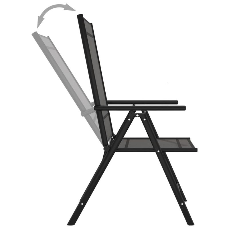 Casa si Gradina - Gradina si terasa - Mobilier exterior - Seturi mobila gradina - Set mobilier de gradina, 10 piese, negru si antracit - Infinity.ro