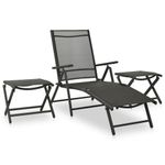 Casa si Gradina - Gradina si terasa - Mobilier exterior - Seturi mobila gradina - Set mobilier de gradina, 10 piese, negru si antracit - Infinity.ro