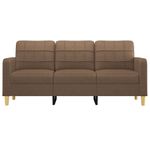 Casa si Gradina - Mobilier - Canapele si coltare - Canapele - Canapea cu 3 locuri, maro, 180 cm, material textil - Infinity.ro