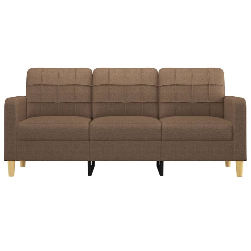 Casa si Gradina - Mobilier - Canapele si coltare - Canapele - Canapea cu 3 locuri, maro, 180 cm, material textil - Infinity.ro