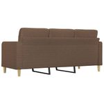 Casa si Gradina - Mobilier - Canapele si coltare - Canapele - Canapea cu 3 locuri, maro, 180 cm, material textil - Infinity.ro