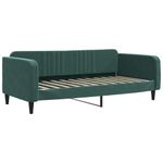 Casa si Gradina - Mobilier - Paturi si accesorii - Paturi - Cadru de pat, verde inchis, 100x200 cm, catifea - Infinity.ro