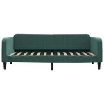 Casa si Gradina - Mobilier - Paturi si accesorii - Paturi - Cadru de pat, verde inchis, 100x200 cm, catifea - Infinity.ro