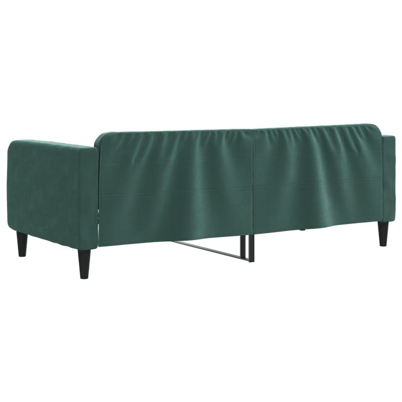 Casa si Gradina - Mobilier - Paturi si accesorii - Paturi - Cadru de pat, verde inchis, 100x200 cm, catifea - Infinity.ro