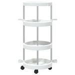 Casa si Gradina - Mobilier - Organizare si depozitare - Recipiente depozitare - Carucior produse curatenie cu cos de depozitare, aluminiu - Infinity.ro