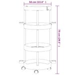 Casa si Gradina - Mobilier - Organizare si depozitare - Recipiente depozitare - Carucior produse curatenie cu cos de depozitare, aluminiu - Infinity.ro