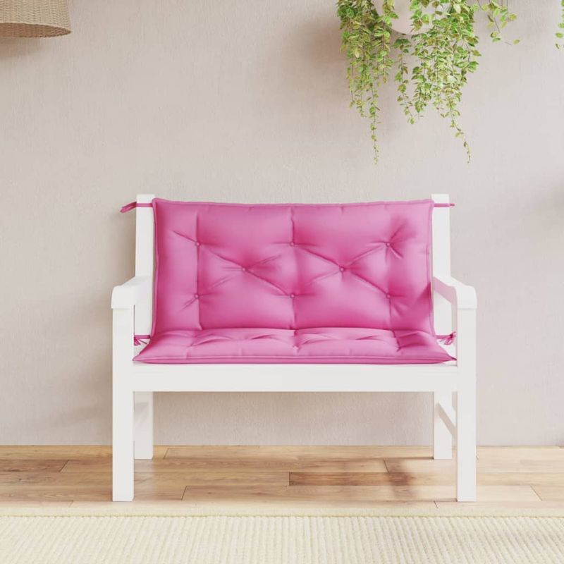 Casa si Gradina - Gradina si terasa - Mobilier exterior - Perne decorative exterior - Perne banca de gradina 2 buc. roz 100x50x7 cm textil - Infinity.ro