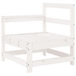 Casa si Gradina - Gradina si terasa - Mobilier exterior - Seturi mobila gradina - Set mobilier de gradina cu perne, 6 piese, alb, lemn masiv pin - Infinity.ro