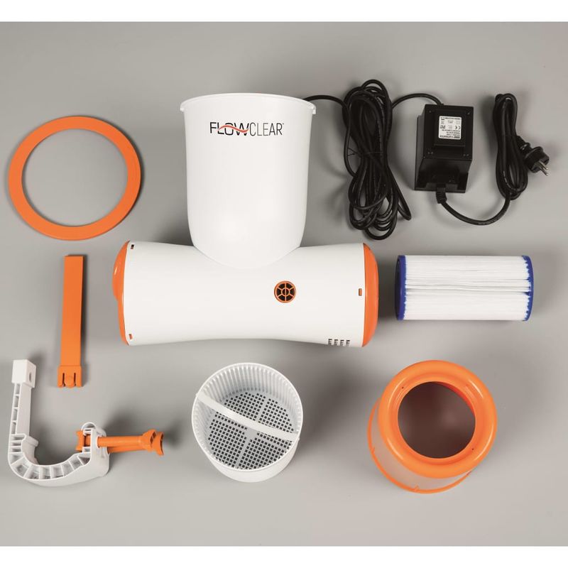 Casa si Gradina - Constructii - Scari si accesorii interioare - Alte accesorii pentru piscine - Bestway Pompa de filtrare piscina Flowclear Skimatic, 3974 L/h, 58469 - Infinity.ro