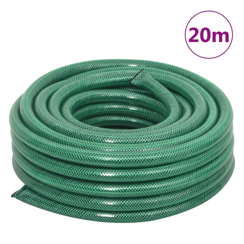 Casa si Gradina - Gradinarit si plante - Instalatii si accesorii pentru irigatii - Furtunuri de gradina si accesorii - Furtun de gradina cu set de racorduri, verde, 0,9", 20 m, PVC - Infinity.ro