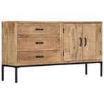 Casa si Gradina - Mobilier - Comode si corpuri - Comode - Servanta, 140x35x75 cm, lemn masiv de mango - Infinity.ro