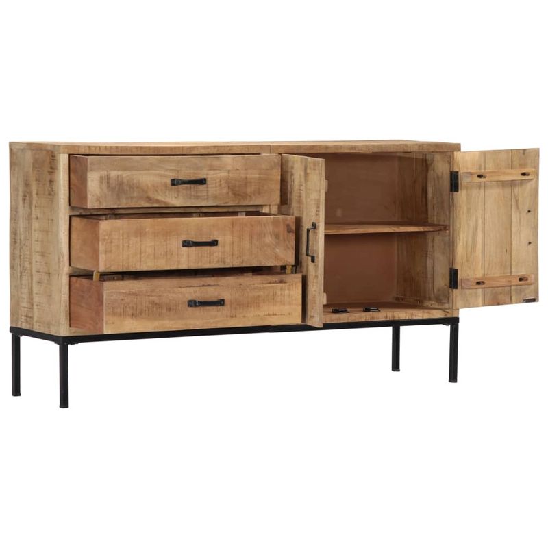 Casa si Gradina - Mobilier - Comode si corpuri - Comode - Servanta, 140x35x75 cm, lemn masiv de mango - Infinity.ro