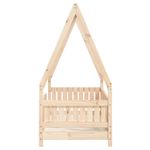 Casa si Gradina - Mobilier - Mobilier copii - Patuturi copii - Cadru de pat pentru copii, 70x140 cm, lemn masiv de pin - Infinity.ro