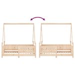 Casa si Gradina - Mobilier - Mobilier copii - Patuturi copii - Cadru de pat pentru copii, 70x140 cm, lemn masiv de pin - Infinity.ro