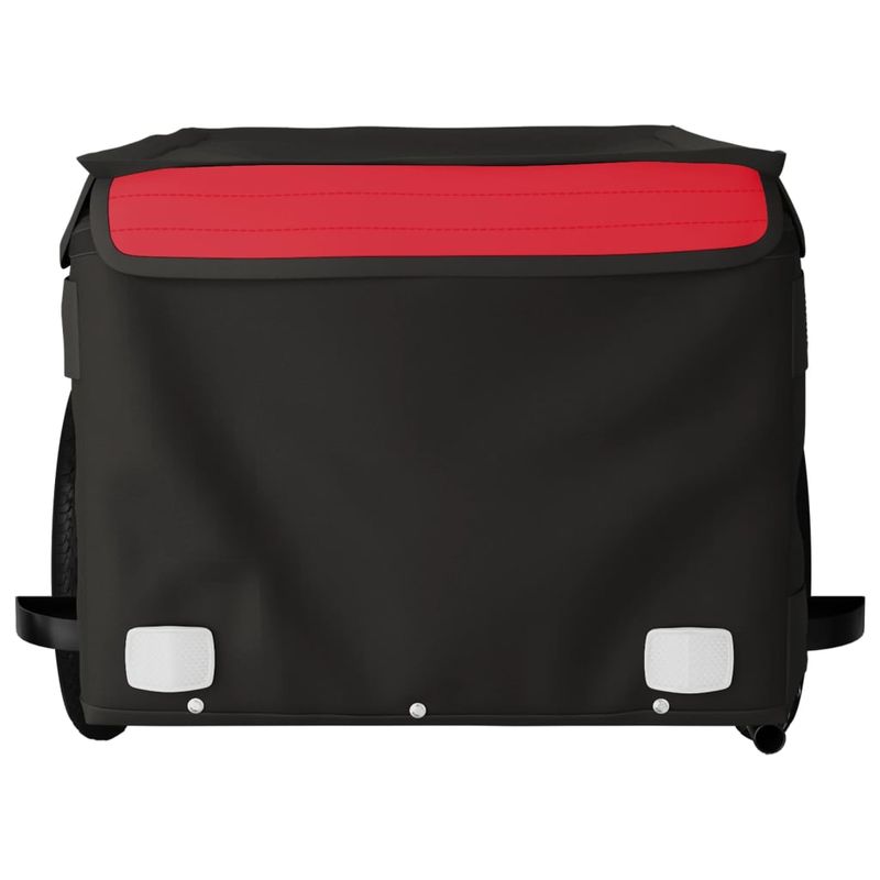 Sport si Outdoor - Ciclism - Accesorii pentru biciclete - Remorci biciclete - Remorca pentru biciclete, negru și rosu, 30 kg, fier, mărime 120x54x44 cm - Infinity.ro