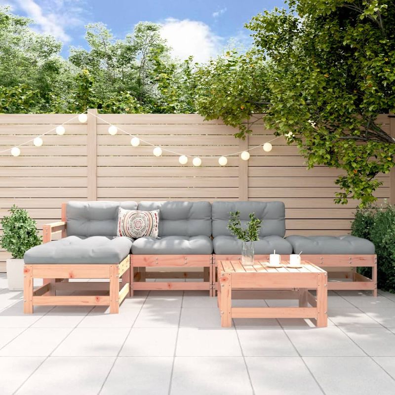 Casa si Gradina - Gradina si terasa - Mobilier exterior - Seturi mobila gradina - Set mobilier relaxare gradina, 6 piese, lemn masiv Douglas - Infinity.ro