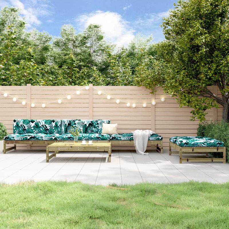 Casa si Gradina - Gradina si terasa - Mobilier exterior - Seturi mobila gradina - Set mobilier relaxare pentru gradina 5 piese lemn de pin tratat - Infinity.ro