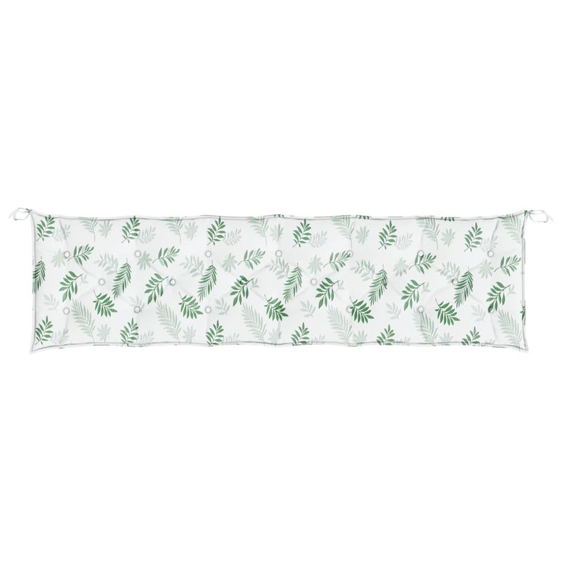 Casa si Gradina - Gradina si terasa - Mobilier exterior - Perne decorative exterior - Perna banca de gradina, alb și verde, 200x50x7 cm, textil - Infinity.ro