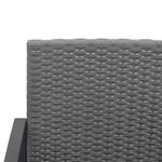 Casa si Gradina - Gradina si terasa - Mobilier exterior - Bancute de gradina - Banca de gradina cu 2 locuri, cu perne, gri inchis, ratan PP - Infinity.ro